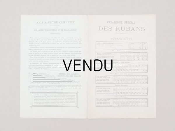 画像3: アンティーク ボンマルシェ リボンのカタログ　CATALOGUE DES RUBANS - AU BON MARCHE - (3)