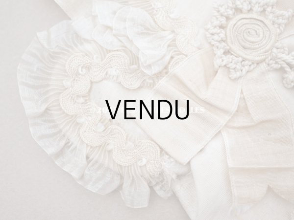 画像5: 1900年頃 アンティーク  シルク製　初聖体のオモニエール エクリュ＆ベージュ (5)