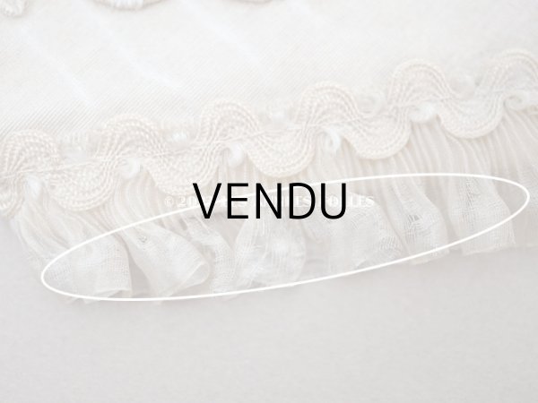 画像9: 1900年頃 アンティーク  シルク製　初聖体のオモニエール エクリュ＆ベージュ (9)