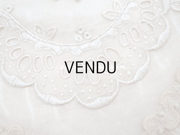 画像12: 1900年頃 アンティーク  シルク製　初聖体のオモニエール エクリュ＆ベージュ (12)