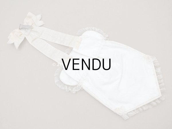 画像13: 1900年頃 アンティーク  シルク製　初聖体のオモニエール エクリュ＆ベージュ (13)