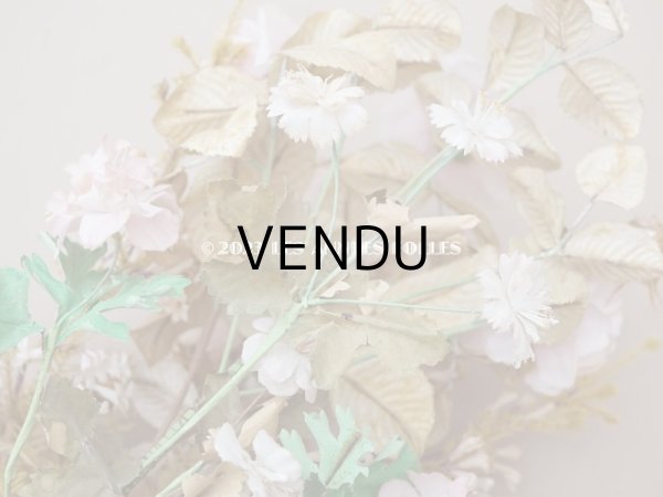 画像18: 19世紀 アンティーク グローブ・ド・マリエの大きなブーケ パウダーピンクの薔薇 (18)