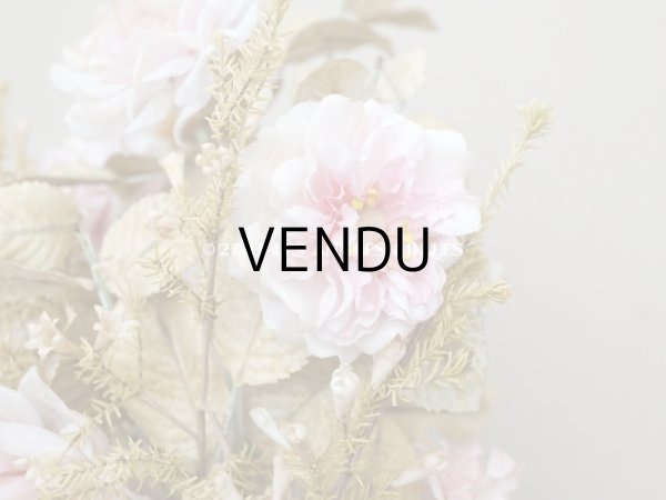 画像13: 19世紀 アンティーク グローブ・ド・マリエの大きなブーケ パウダーピンクの薔薇 (13)