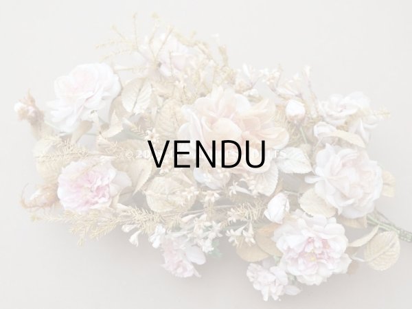 画像5: 19世紀 アンティーク グローブ・ド・マリエの大きなブーケ パウダーピンクの薔薇 (5)