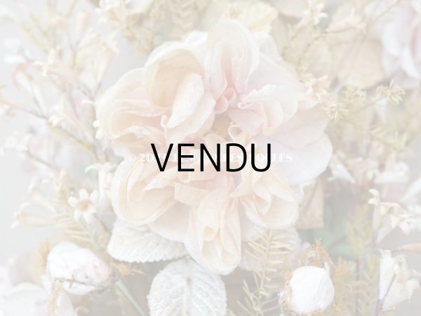 画像9: 19世紀 アンティーク グローブ・ド・マリエの大きなブーケ パウダーピンクの薔薇 (9)