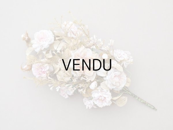 画像3: 19世紀 アンティーク グローブ・ド・マリエの大きなブーケ パウダーピンクの薔薇 (3)