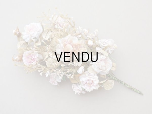 画像4: 19世紀 アンティーク グローブ・ド・マリエの大きなブーケ パウダーピンクの薔薇 (4)