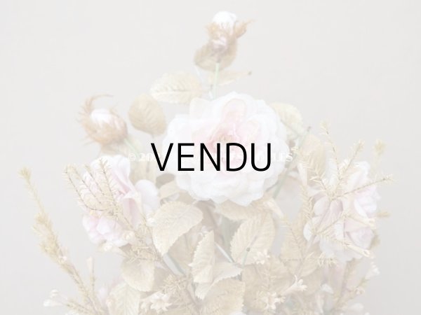画像12: 19世紀 アンティーク グローブ・ド・マリエの大きなブーケ パウダーピンクの薔薇 (12)