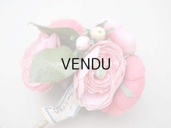 画像4: アンティーク  ラナンキュラスの布花  (4)