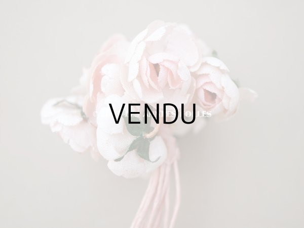 画像4: アンティーク パウダーピンクの薔薇の布花 (4)