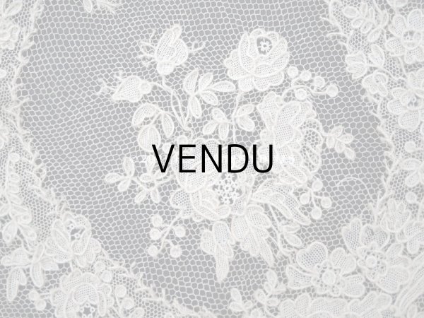 画像8: 19世紀 アンティーク  アランソンレース 幅広 1.3m　14cm幅　ミュージアムピース (8)