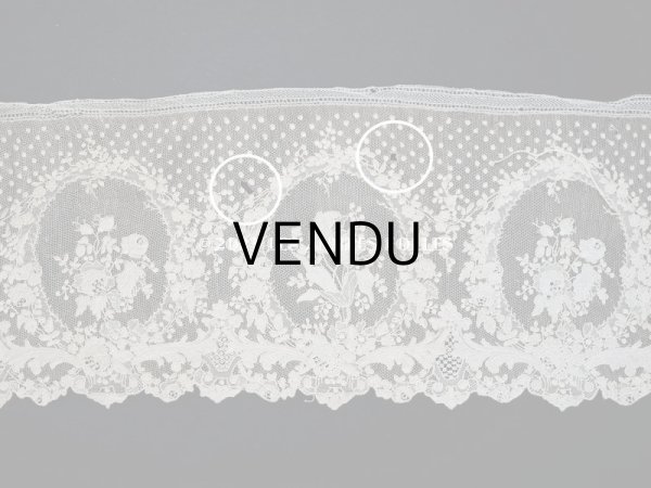 画像6: 19世紀 アンティーク  アランソンレース 幅広 1.3m　14cm幅　ミュージアムピース (6)