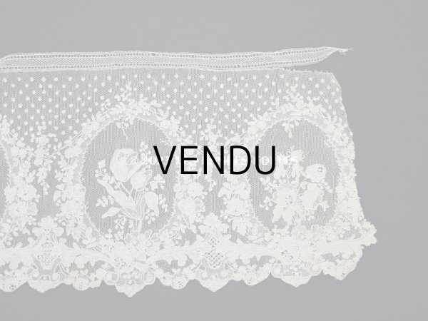 画像7: 19世紀 アンティーク  アランソンレース 幅広 1.3m　14cm幅　ミュージアムピース (7)