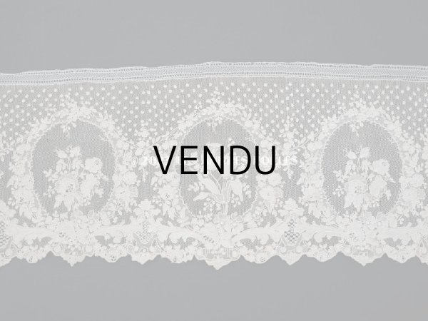 画像4: 19世紀 アンティーク  アランソンレース 幅広 1.3m　14cm幅　ミュージアムピース (4)