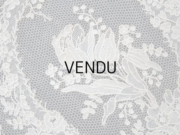 画像12: 19世紀 アンティーク  アランソンレース 幅広 1.3m　14cm幅　ミュージアムピース (12)