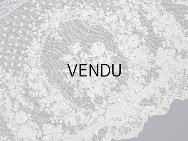 画像9: 19世紀 アンティーク  アランソンレース 幅広 1.3m　14cm幅　ミュージアムピース (9)