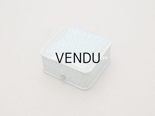 画像5: アンティーク ジュエリーボックス 金彩入り グレイッシュブルー (5)