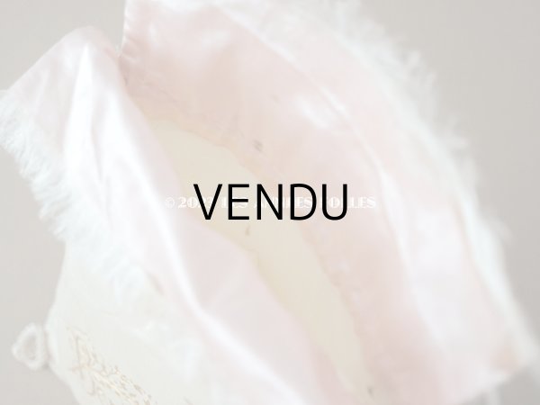 画像6: アンティーク お菓子袋  シルク製  BONBONS FINS (6)