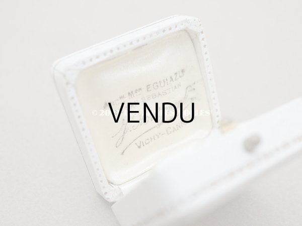 画像3: アンティーク ジュエリーボックス 金彩入り オフホワイト  (3)