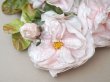 画像3: アンティーク パウダーピンクの薔薇の布花 クウォーターロゼット咲き　ヘッドドレス　結婚式　婚約式 (3)