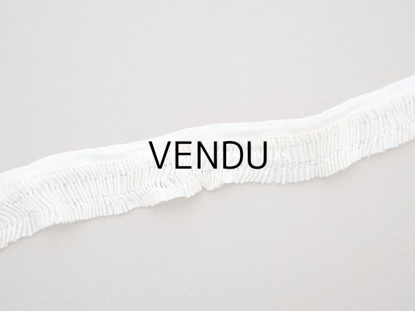 画像3: アンティーク プリーツリボン エクリュ 1.7〜1.9cm幅  (3)