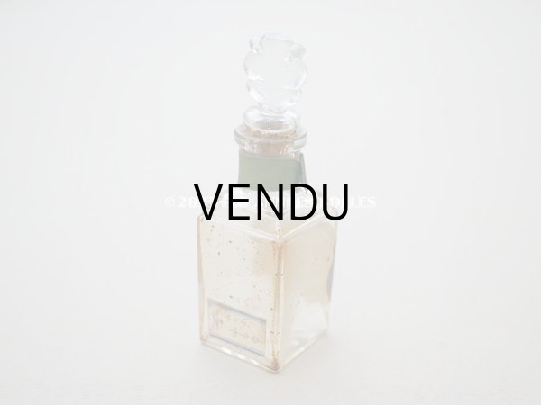 画像4: アンティーク 薔薇のパフュームボトル クリスタル製 EXTRAIT CONSENTRE AUX FLEURS  - PELLETIER PARIS -  (4)