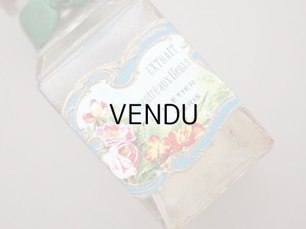画像3: アンティーク 薔薇のパフュームボトル クリスタル製 EXTRAIT CONSENTRE AUX FLEURS  - PELLETIER PARIS -  (3)