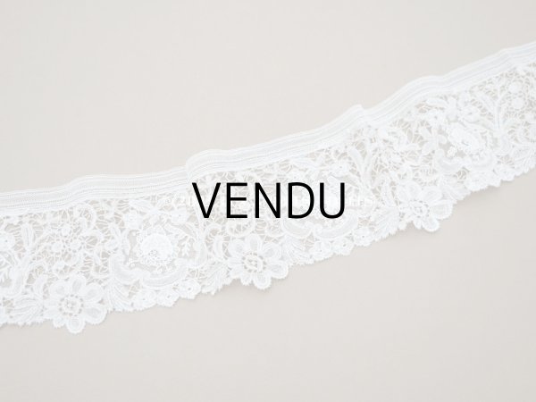 画像5: 19世紀　アンティーク デュシェスレース　＆ ポワン・ド・ローズ  1.02m　ブリュッセルミックス (5)