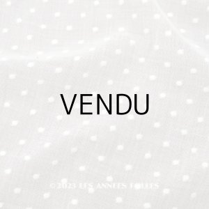 画像: アンティーク  ドット刺繍入り コットン生地 150×60cm 