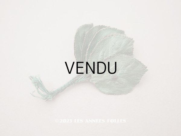 画像1: アンティーク 布花用 リーフ 18ピースのセット (1)