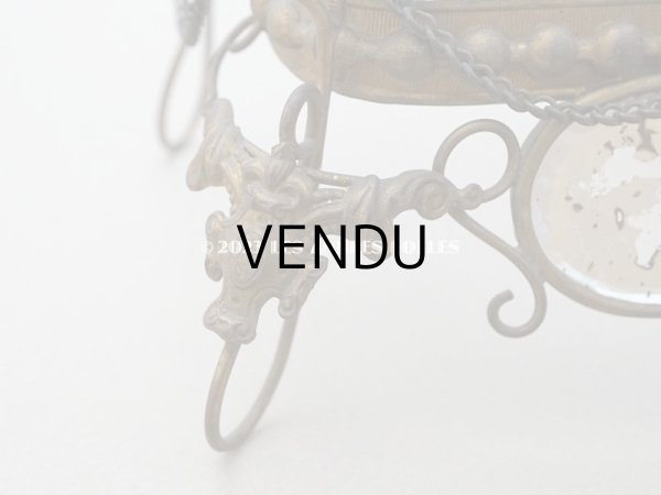 画像7: 19世紀末 アンティーク マリアージュの台座 ガラス＆メタル 結婚式 (7)