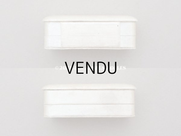 画像8: 1900年頃 アンティーク  シルクサテンのジュエリーボックス  オフホワイト (8)