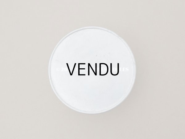 画像4: アンティーク アルミ製 マーガレット パウダーボックス  (4)