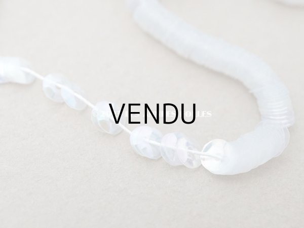 画像3: アンティーク ゼラチン製 スパンコール 4mm クリア＆オーロラ (3)