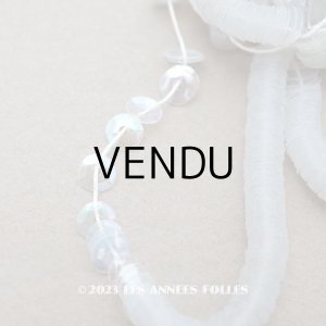 画像: アンティーク ゼラチン製 スパンコール 4mm クリア＆オーロラ