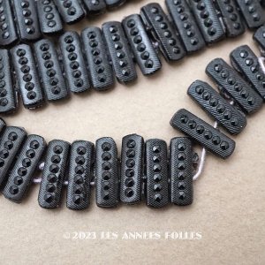 画像: アンティーク フレンチジェットのビーズ 5×14mm 
