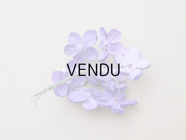 画像4: ＊蚤の市＊アンティーク ベルベットの菫の布花　 (4)