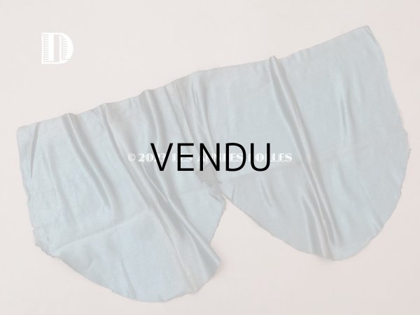 画像5: 18世紀 アンティーク シルクサテンのファブリック 7点セット サフィレット色 (5)