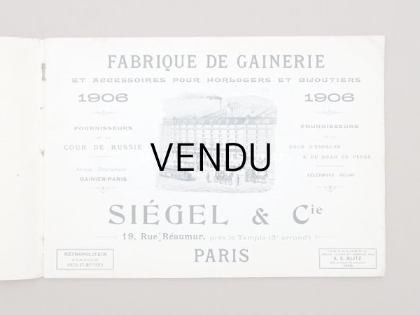 画像4: 【クリスマスセール2023対象外】1906年 アンティーク ジュエラー用 什器のカタログ - SIEGEL & Cie - (4)