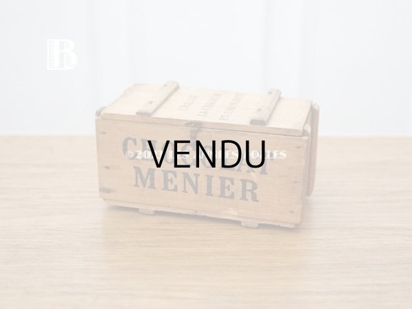 画像8: 【クリスマスセール2023対象外】アンティーク ショコラムニエの木箱 - CHOCOLAT MENIER - (8)