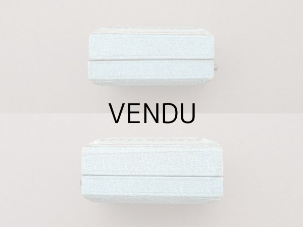 画像8: アンティーク 金彩入り ジュエリーボックス グレイッシュブルー  (8)