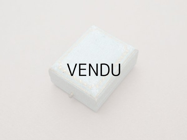 画像5: アンティーク 金彩入り ジュエリーボックス グレイッシュブルー  (5)