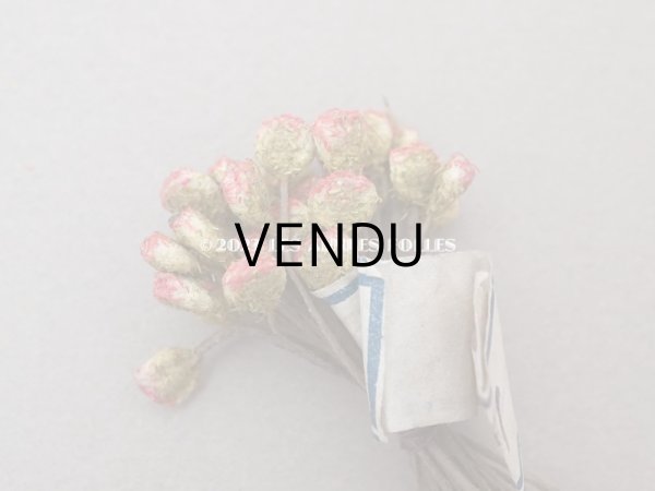 画像2: 【クリスマスセール2023対象外】アンティーク ペップ 布花用 花芯 ピンク＆カーキ (2)