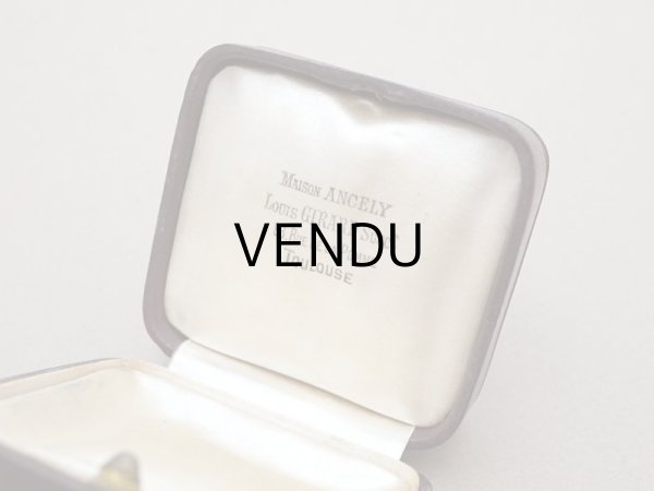 画像3: 【クリスマスセール2023対象外】アンティーク ジュエリーボックス イニシャル入り ボルドー  (3)