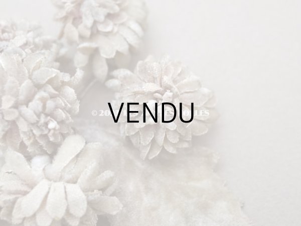 画像3: 【クリスマスセール2023対象外】アンティーク ベルベットの布花　オフホワイト (3)