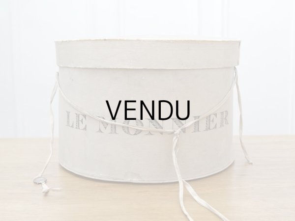 画像3: 【クリスマスセール2023対象外】アンティーク ハットボックス  LE MONNIER  (3)