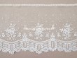 画像3: 19世紀末 アンティーク 幅広24cm アプリカシオン・アングルテール 薔薇のモチーフ オフホワイト ボビンレース (3)