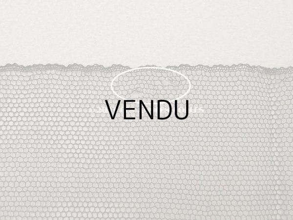 画像11: 【クリスマスセール2023対象外】1900年頃 アンティーク 幅広 リボン柄　シャンティイレース  17cm幅  1.75m〜2.5m (11)