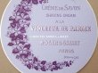 画像2: アンティーク ソープボックスのラベル CREME DE SAVON A LA VIOLETTES DE PARME - ROGER&GALLET - (2)