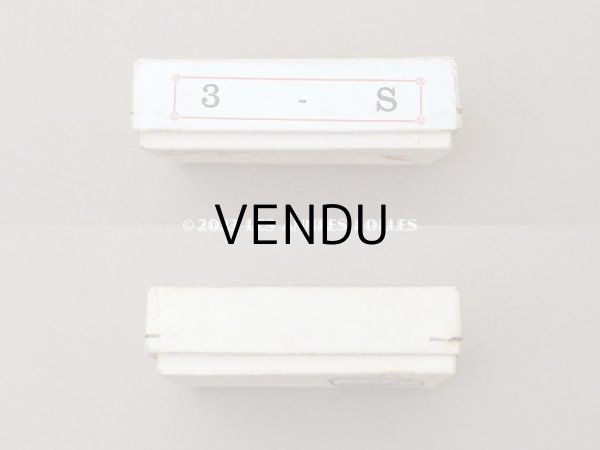 画像4:  アンティーク  箱付き イニシャル モノグラム N3【S】6ピース- IDEAL BRODERIE- (4)